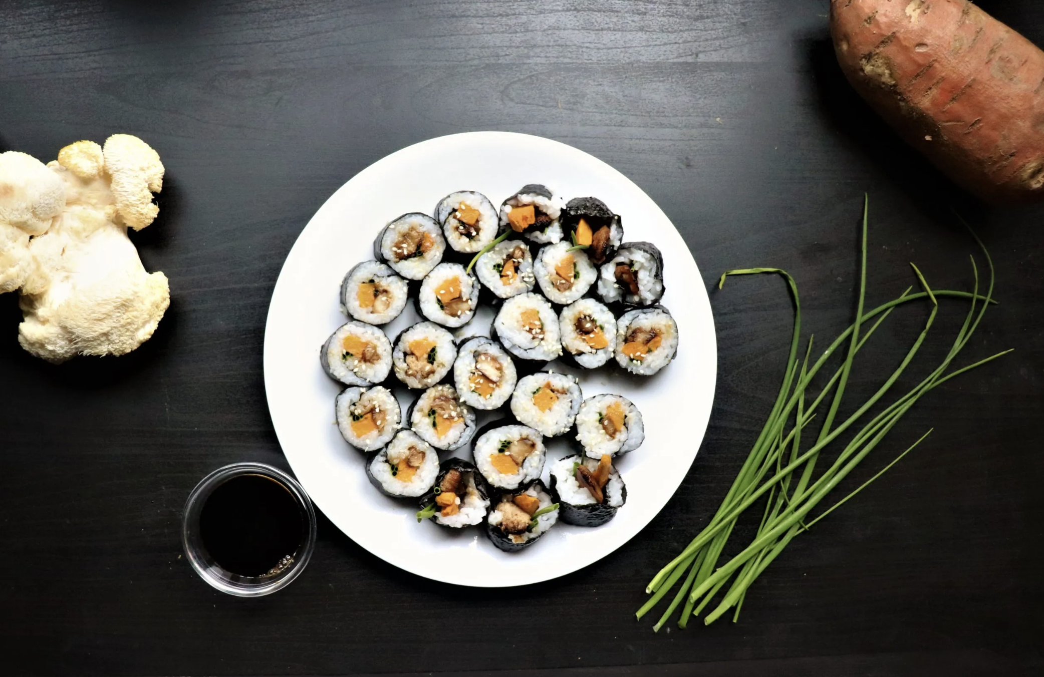 Vegan Lion’s Mane Mushroom Sushi