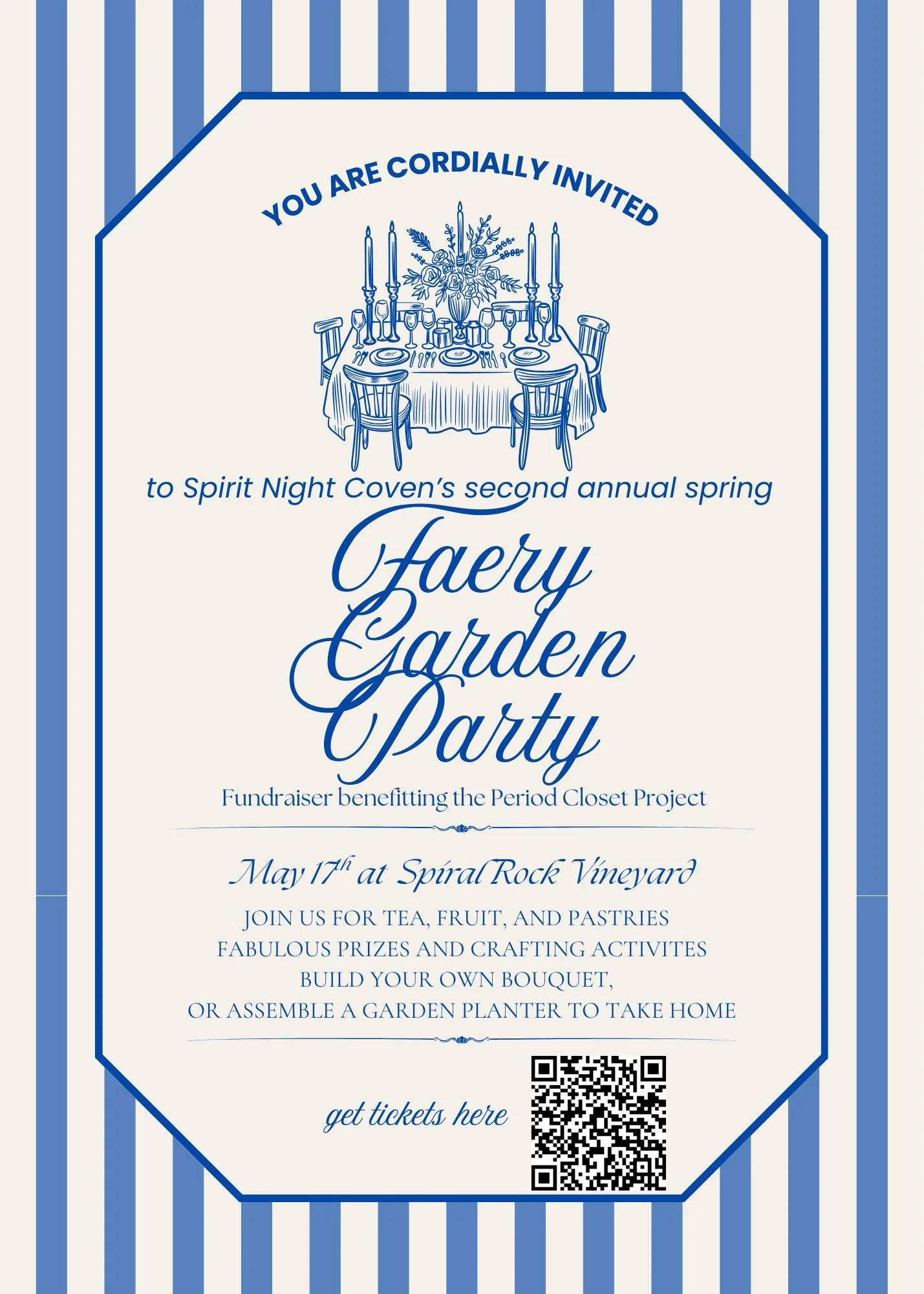 2nd Annual Faery Garden Party benefitting the Period Closet Project