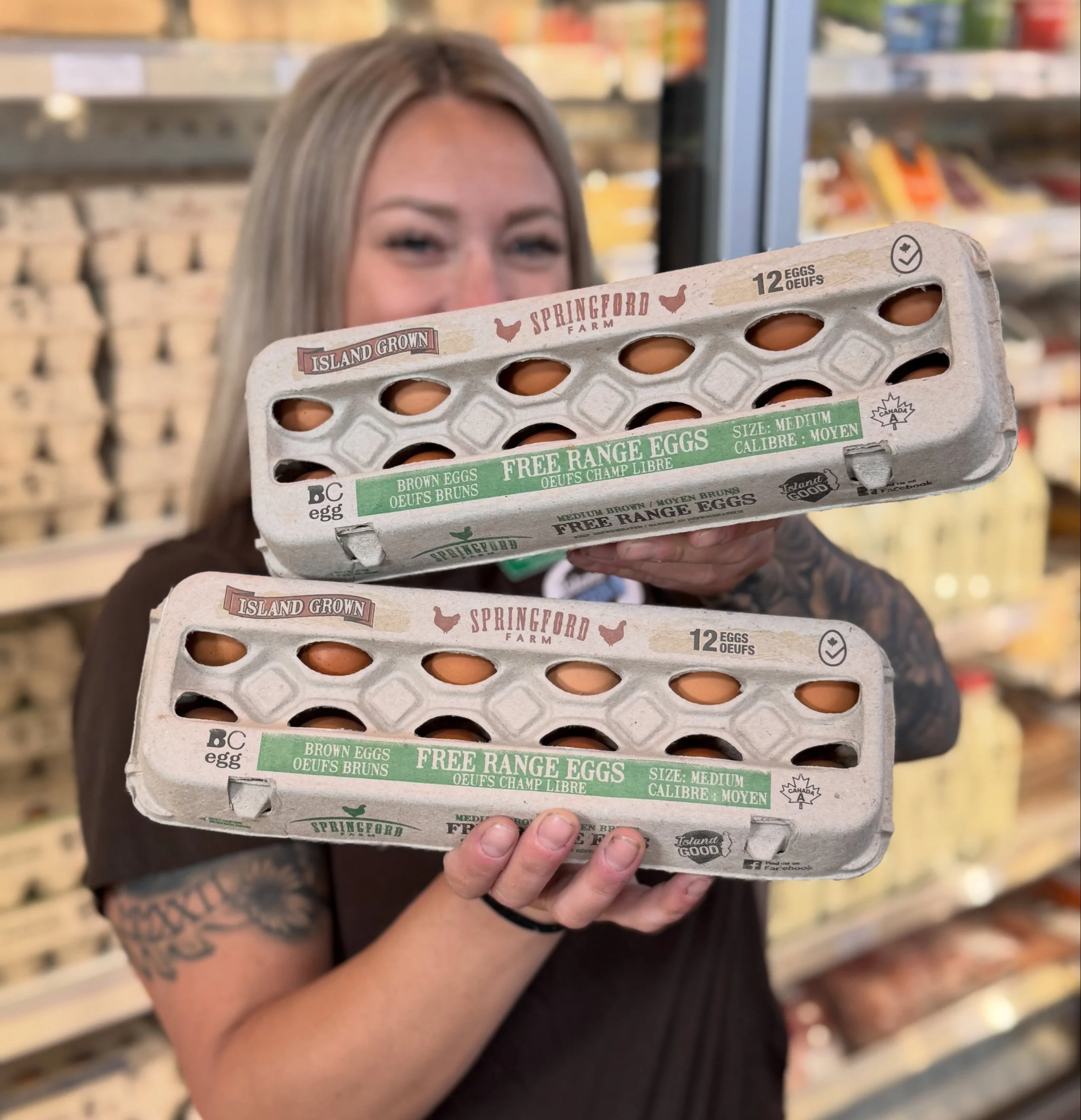 Our New Flock Special on our medium free range eggs - 2 dozen for $9 - is on all weekend (or until we run out!). 
 
We're open 930-5, Thurs-Sun...see you soon! 😍