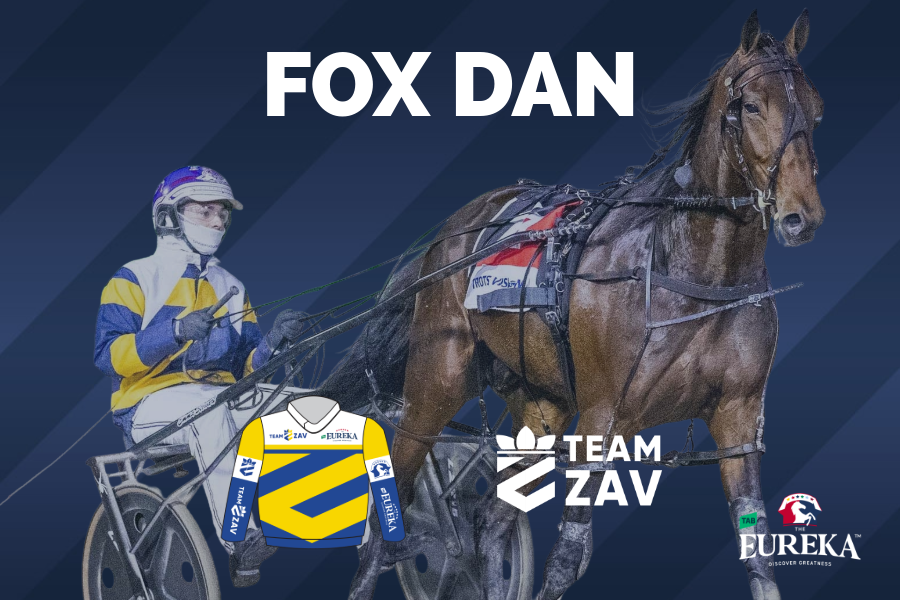 Team ZAV logo with an illustration of a blue and yellow hockey jersey on a dark blue background.