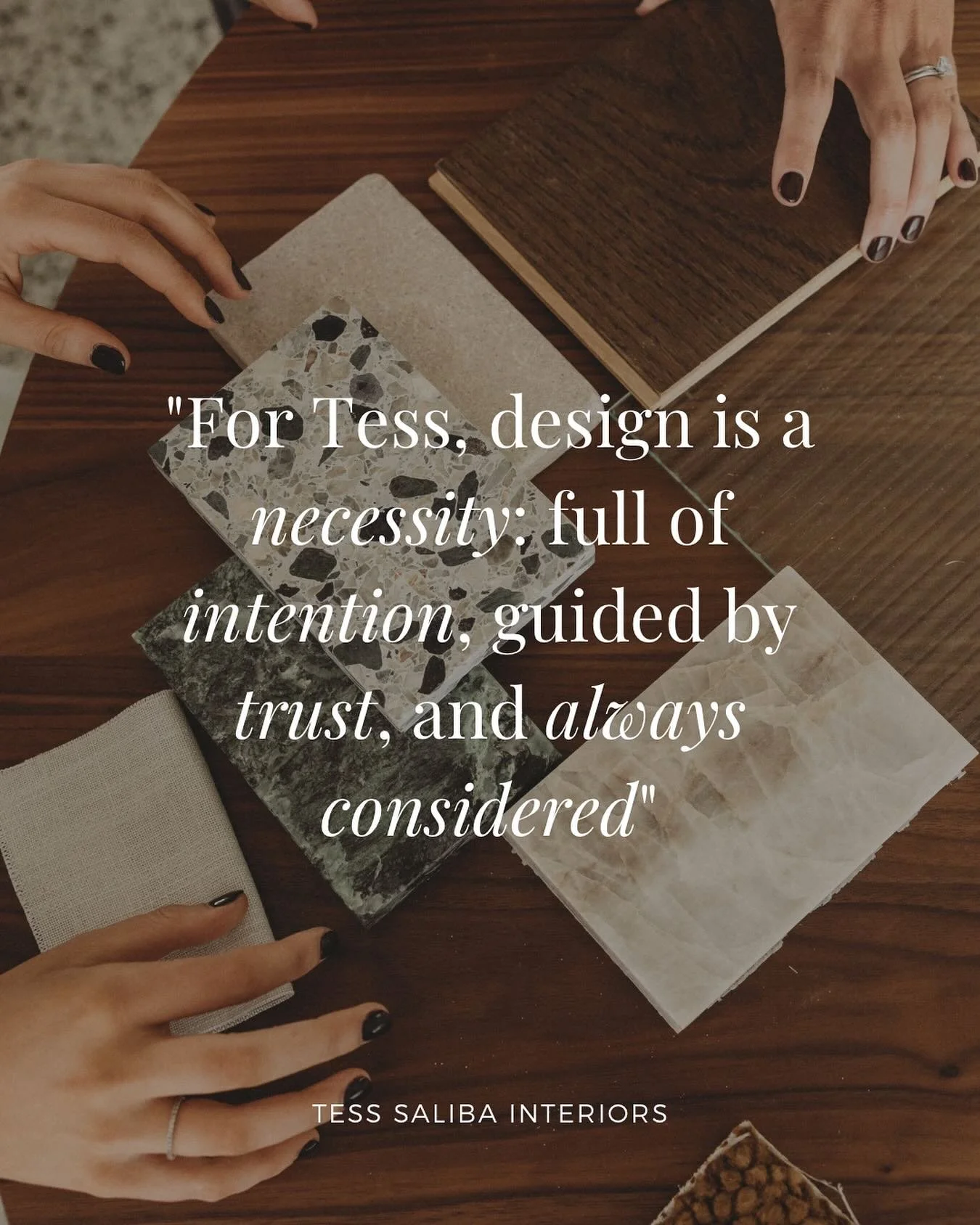 &ldquo;For Tess, design is a necessity: full of intention, guided by trust, and always considered&rdquo; &mdash; Tess Saliba, Founder and Designer at TSID. 

Want to learn more? Discover the projects that shape TSID: visit tesssalibainteriors.com.au.