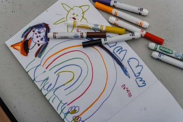 Children's coloring art