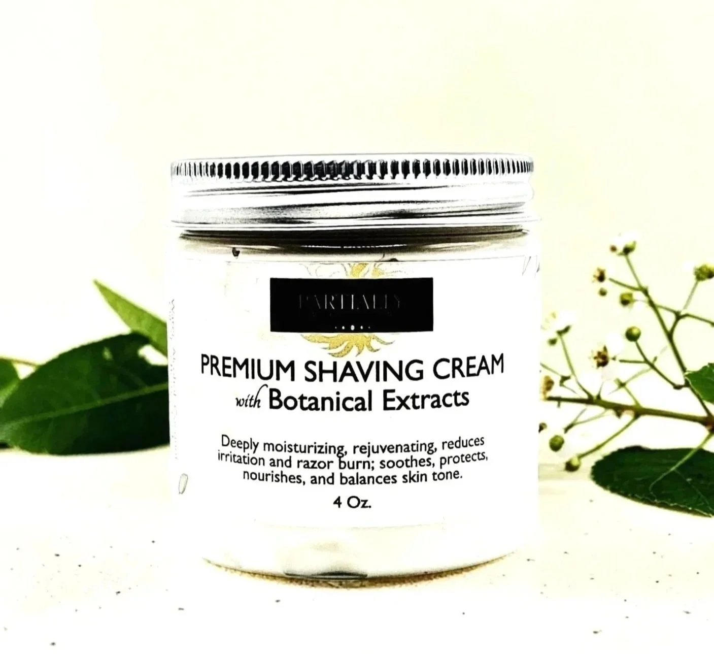 Premium Shaving Cream with Botanical Extracts