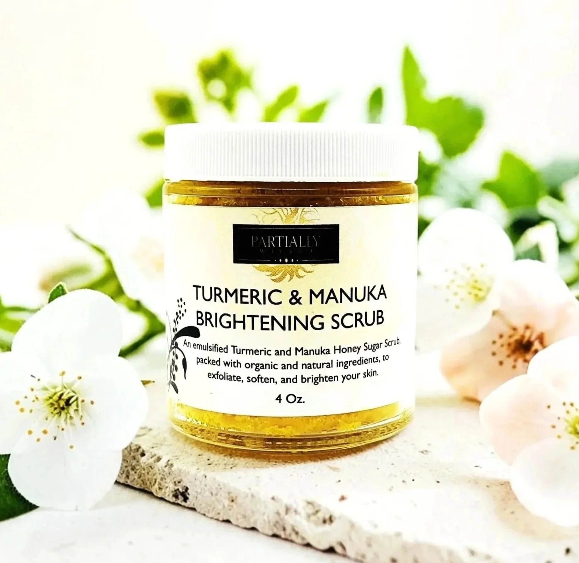 All Natural Turmeric & Manuka Brightening Body Scrub