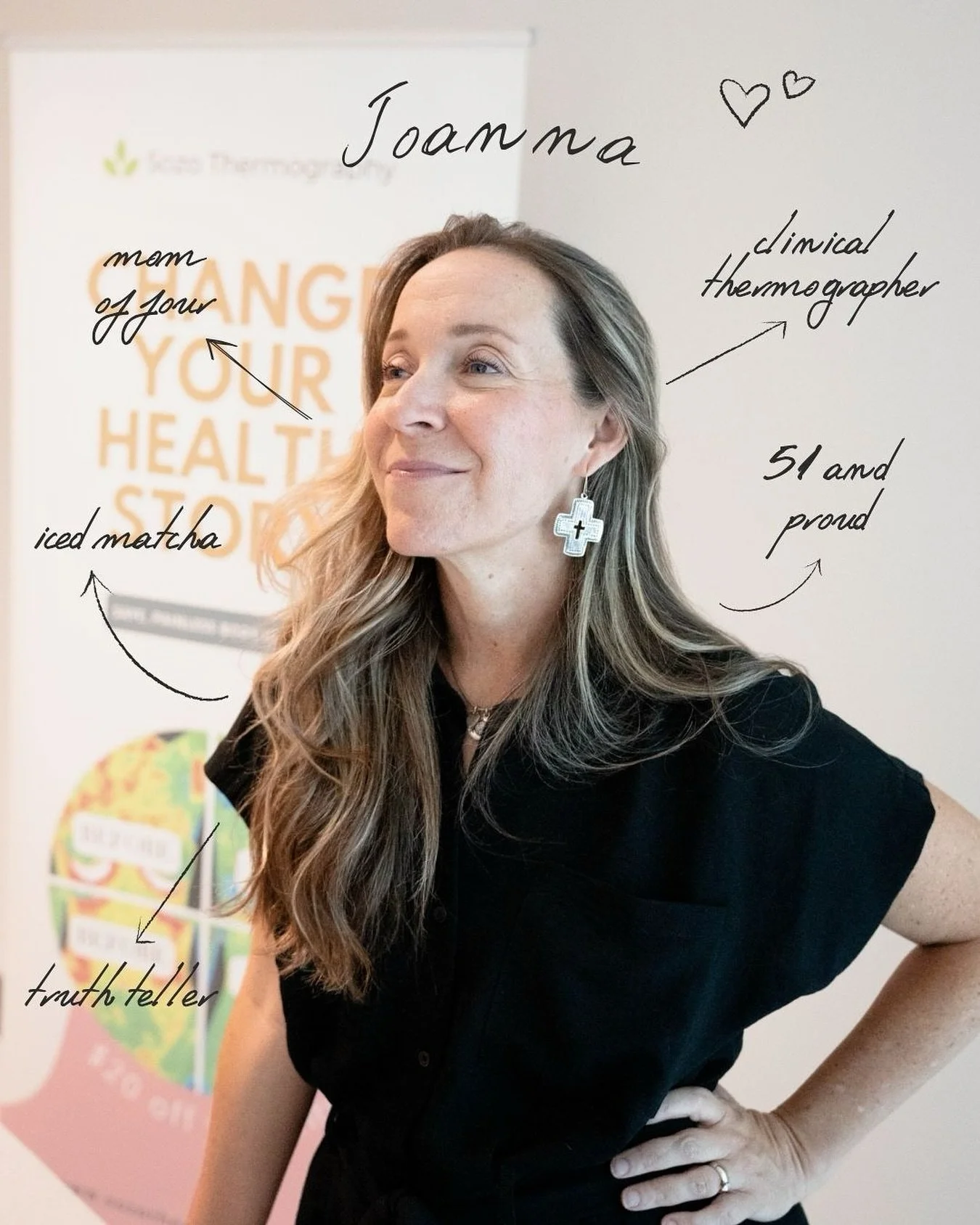 Hey! I’m Joanna. I am a matcha enthusiast, follower of Jesus, wife & mom of 4, truth teller, and clinical thermographer.
I’m not afraid to tell the truth. Even when it comes to my age. 😂 On the 12th anniversary of my 29th birthday,
