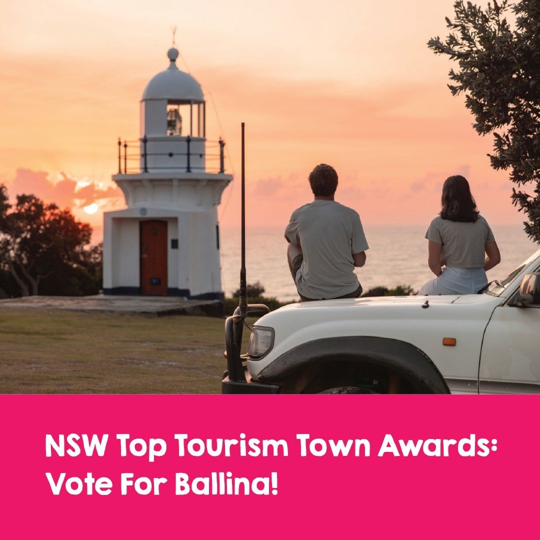 🌟 Vote for Ballina! 🌟

As a local Ballina based biz, we are so proud to hear that our beautiful town is a finalist in the NSW Top Tourism Town Awards! 🎉 The submission is a tribute to the vibrant spirit of our region, featuring stunning imagery, a