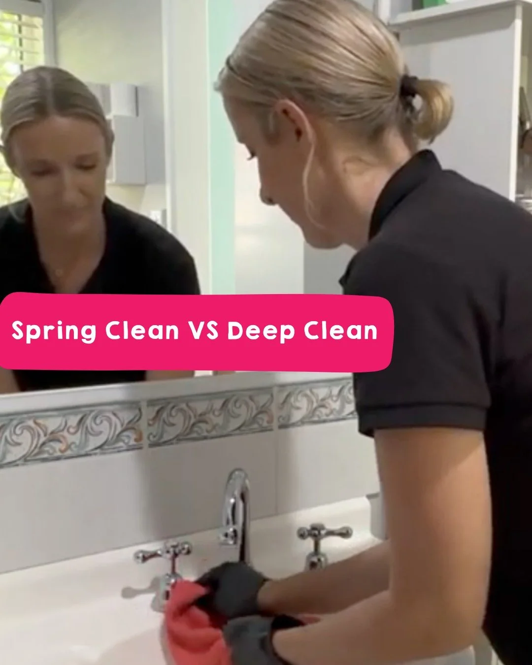 Spring clean vs Deep clean 🌿✨

Need a refresh or a full reset?
&bull; Spring Clean: dust fans &amp; skirtings, wipe switches, spot-clean walls, vacuum &amp; mop = fresh vibes 🌼
&bull; Deep Clean: all of the above plus grout/shower screen scrub, ove