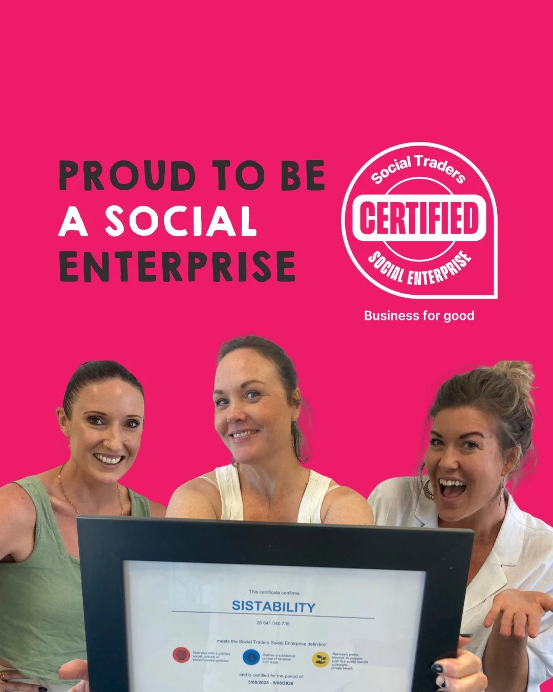 🌟 We&rsquo;re officially a Certified Social Enterprise! 🌟

Sistability is proud to be recognised by Social Traders &mdash; Australia&rsquo;s national body that certifies businesses who are genuinely creating social impact, not just chasing profit. 