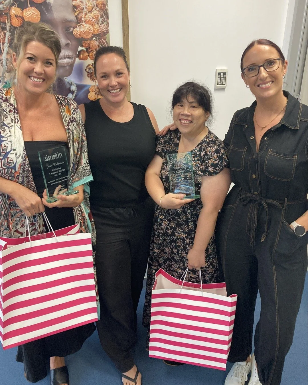 🎉 Celebrating 5 Years with Sistability 🎉

We&rsquo;re so proud to celebrate Olivia and Jenn reaching five years with us, and soon our incredible Services Manager Nic will also hit this milestone 💗

Five years in aged care and NDIS support means hu