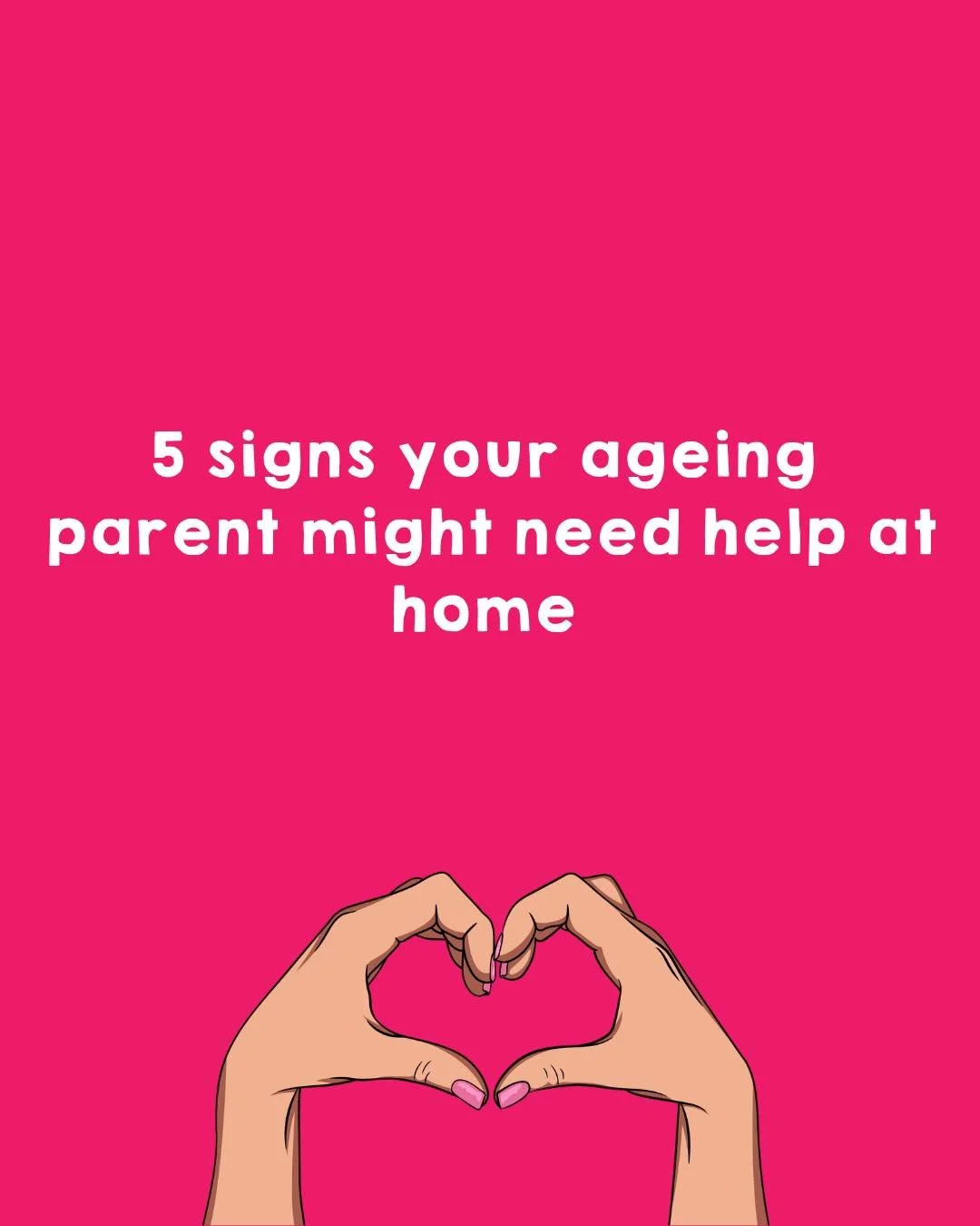 Noticing small changes in your ageing parent?

It might be nothing&hellip; but sometimes, it&rsquo;s the early sign they need a little extra support at home.

Here are 5 signs to look out for 👇

🧼 The home isn&rsquo;t being kept like it used to
🚶&