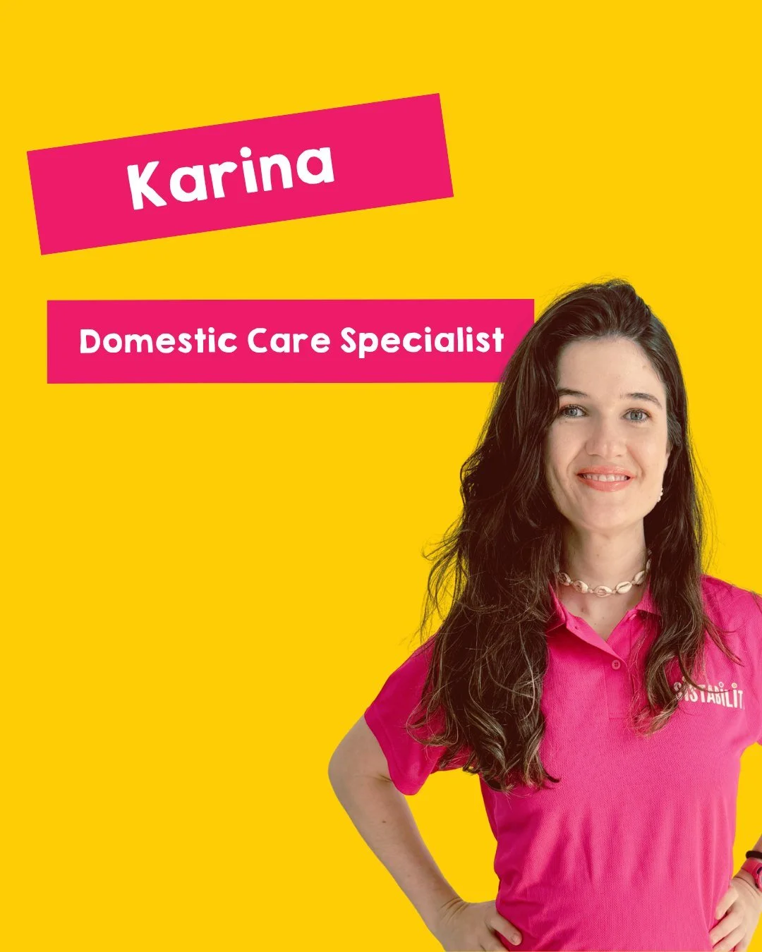 ✨ Meet Karina ✨

Originally from Brazil 🇧🇷, Karina has brought a warm and collaborative spirit to Sistability, and we're so excited to have her on board. She's already making her mark with her dedication, positive energy, and genuine passion for th