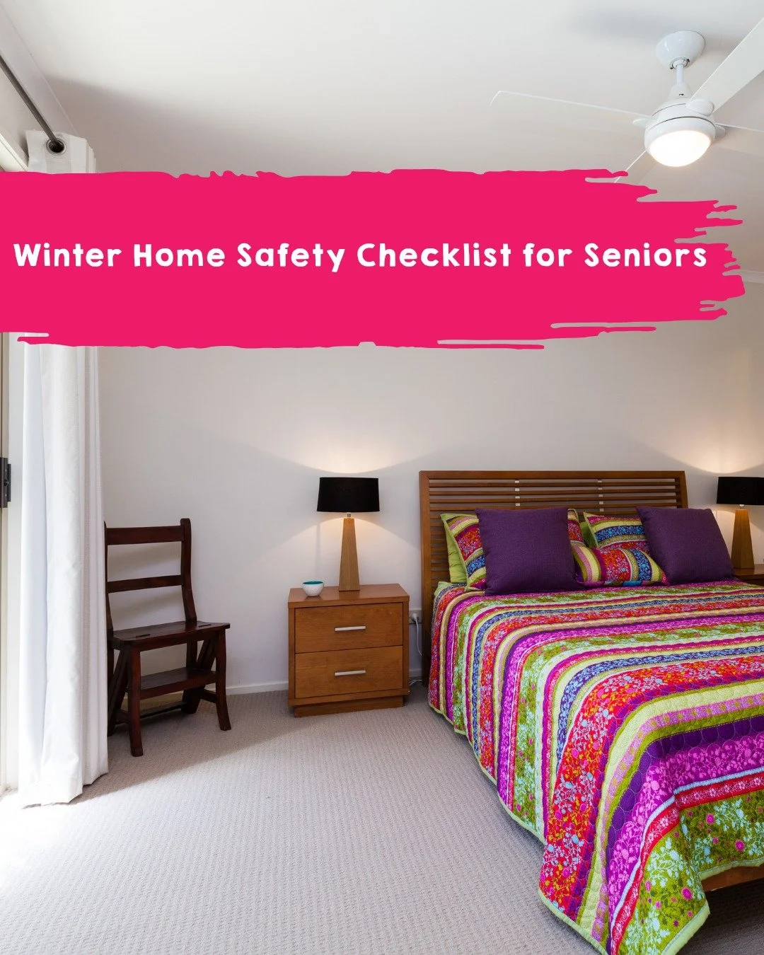 Winter in the Northern Rivers is relatively mild, but that doesn't mean there aren't real risks for older Australians at home once the cooler months arrive.

Here's a quick checklist worth working through:

🏠 INSIDE
&rarr; Gas heater: serviced in th