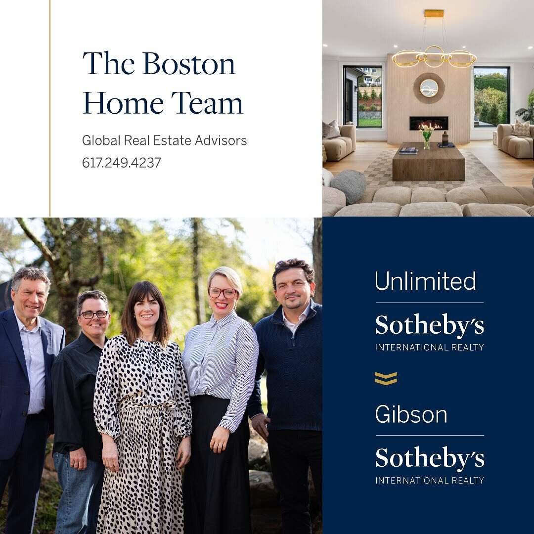 Exciting news! We're delighted to share that our brokerage, Unlimited Sotheby&rsquo;s International Realty, has joined forces with Gibson Sotheby&rsquo;s International Realty!

As the #1 Massachusetts-based real estate company, Gibson Sotheby&rsquo;s