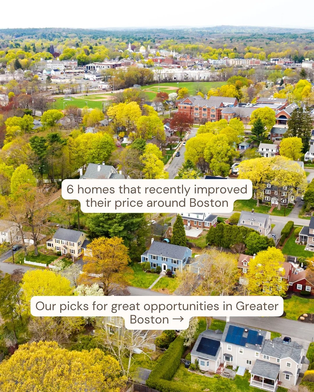 6 homes in Greater Boston that recently had a price improvement, as we like to call them in real estate. But in more simple terms, it means that the seller lowered the price.

If we were looking to buy a home around Boston with potentially less compe
