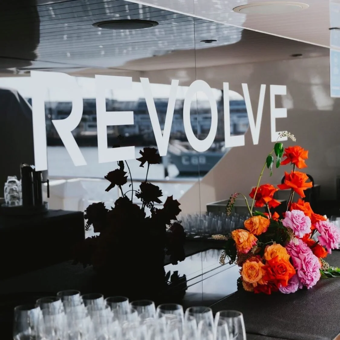 Still can&rsquo;t get enough of this event! 🛥🍾 Helping the amazing crew at @thesocial.agency with their revolve around the world events ✨