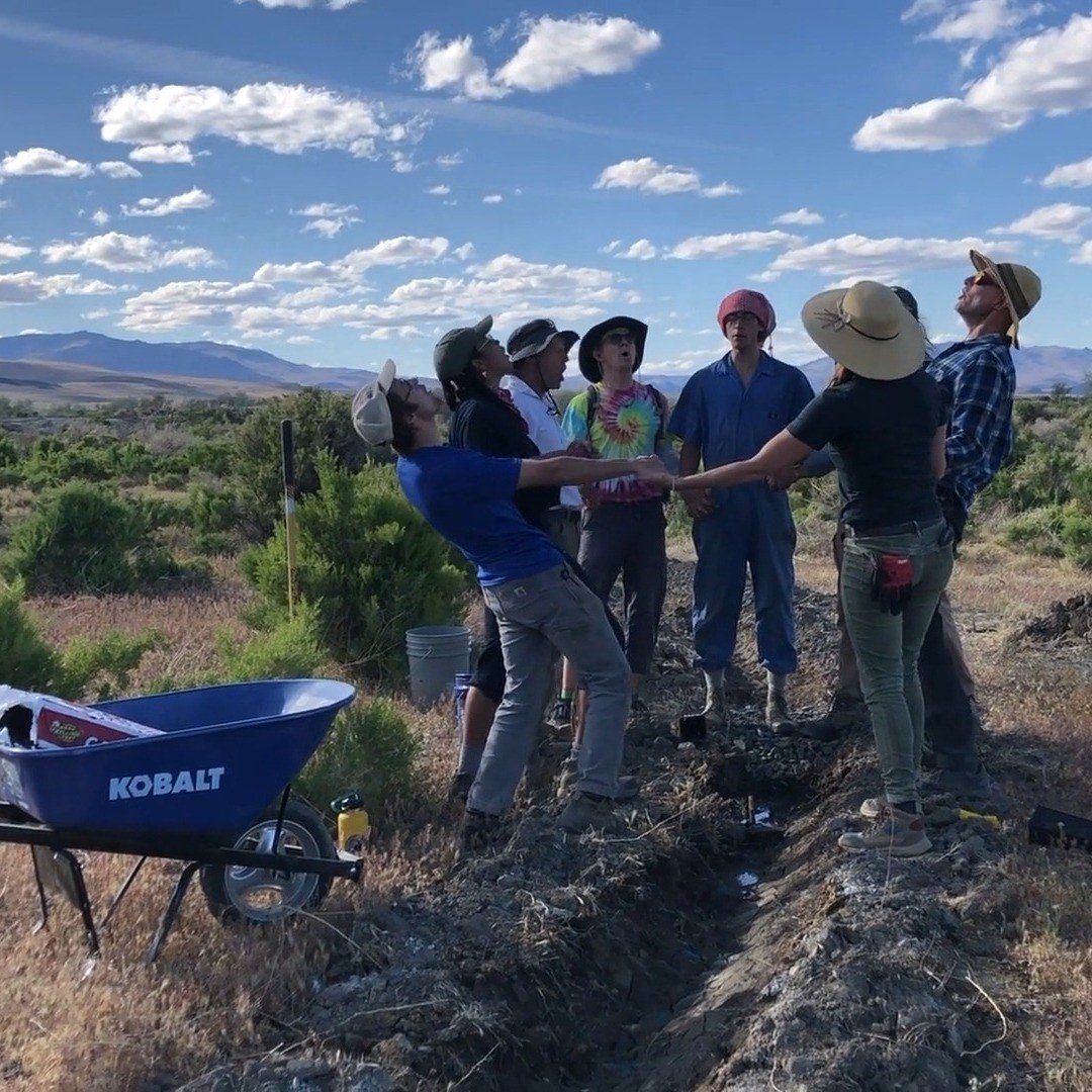 Howwwwwwwwwllllllll!

Happy Summer Solstice everyone! 🌞 
Check out Ripple Project teammates ceremoniously planting native Coyote Willows (Salix exigua) at @fly_ranch, and letting out some much needed howls. 🐺

As they grow, these willows will be br