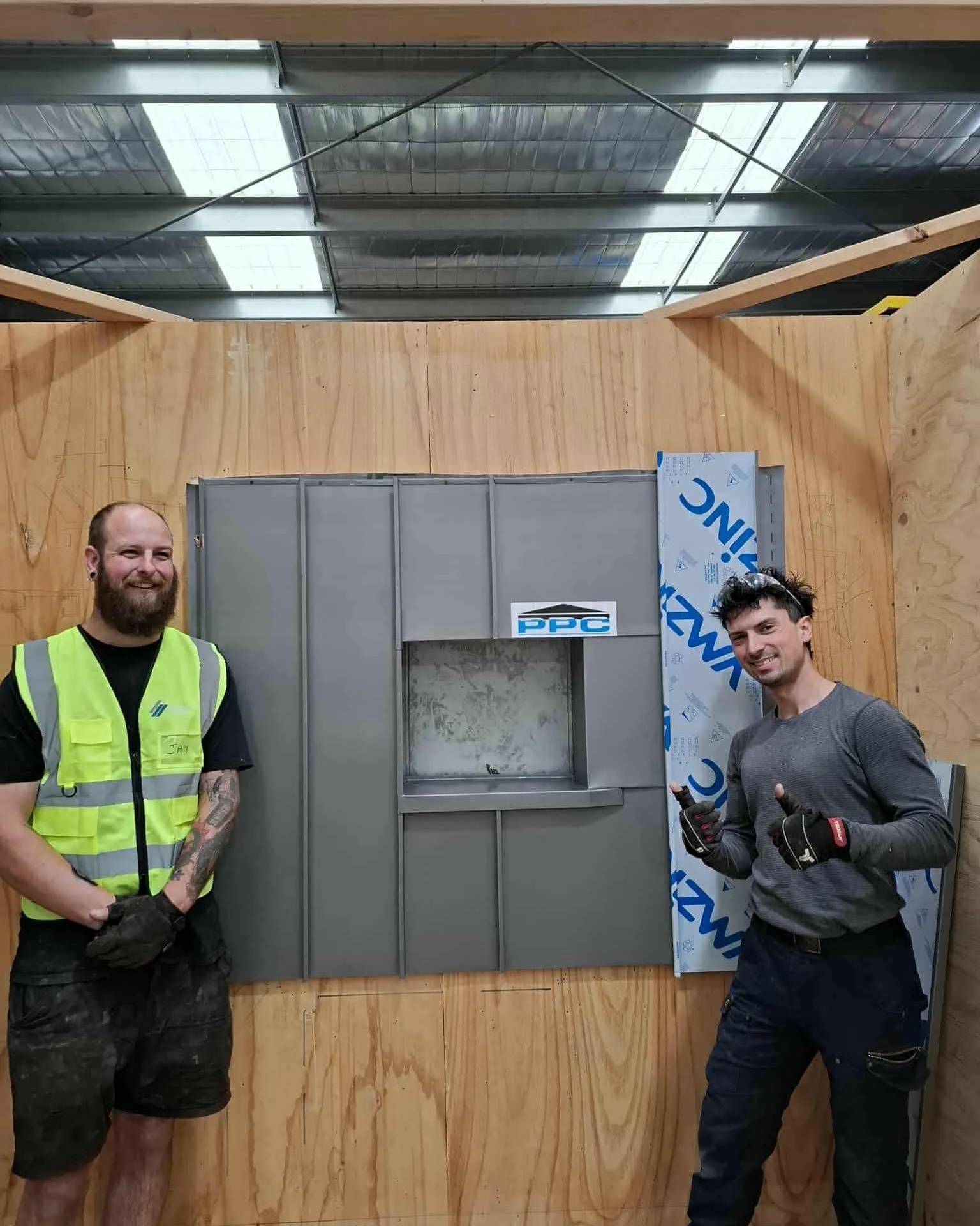 A couple of cladding superstars - always working on their development and skill-set. 

Metal cladding training with @architecturalcladdingsuppliers 

Melbourne plumbers. Cladding installation. Progressive Plumbing Group.