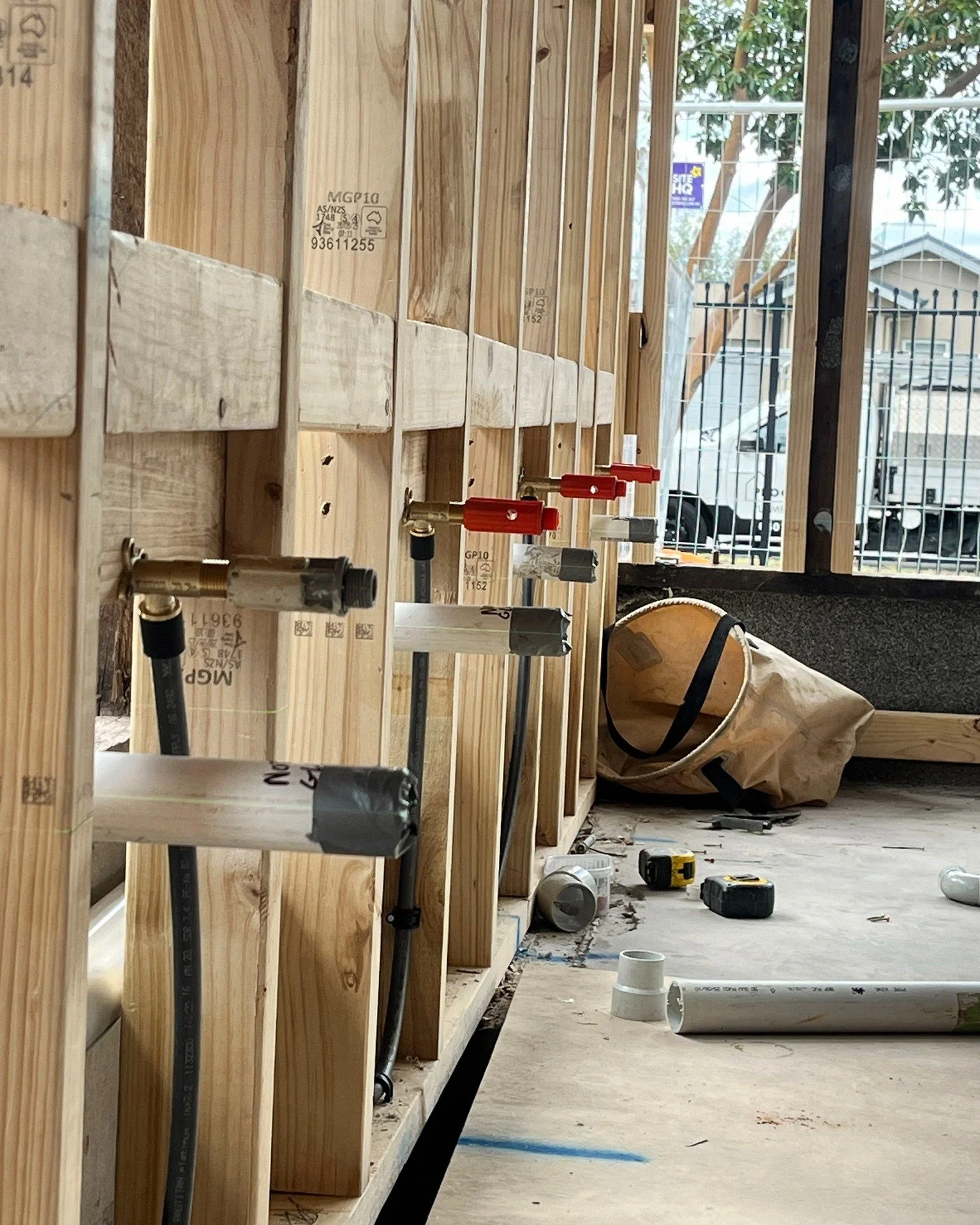 Behind the scenes at a school bathroom upgrades which is well underway. 

Commercial plumbing. Progressive Plumbing Group. Construction.