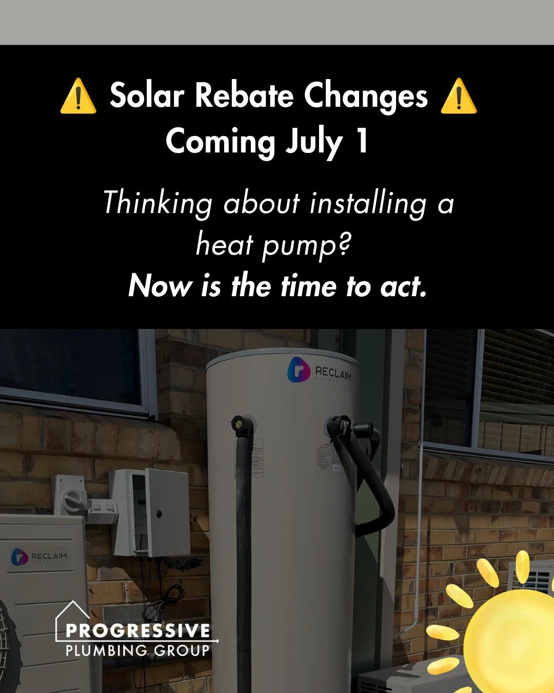 ⚠ The Victorian Solar Homes Program is changing ⚠

From 1 July 2026, the combined household income eligibility cap will decrease from $210,000 to $150,000 per year.

If your household income falls between these amounts and you've been considering sol