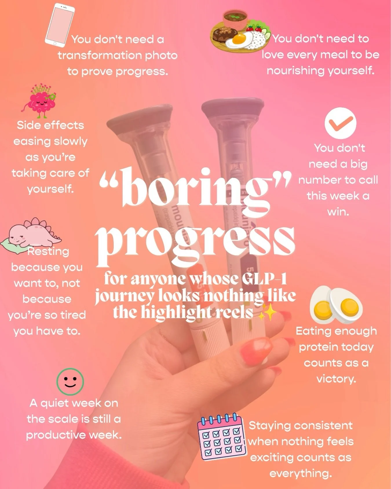 Permission to be &ldquo;boring&rdquo;, bestie. ✨

💗 Comment COACHING and I will send you the link to apply to work together.

#glp1girlies #zepbound #semaglutidejourney