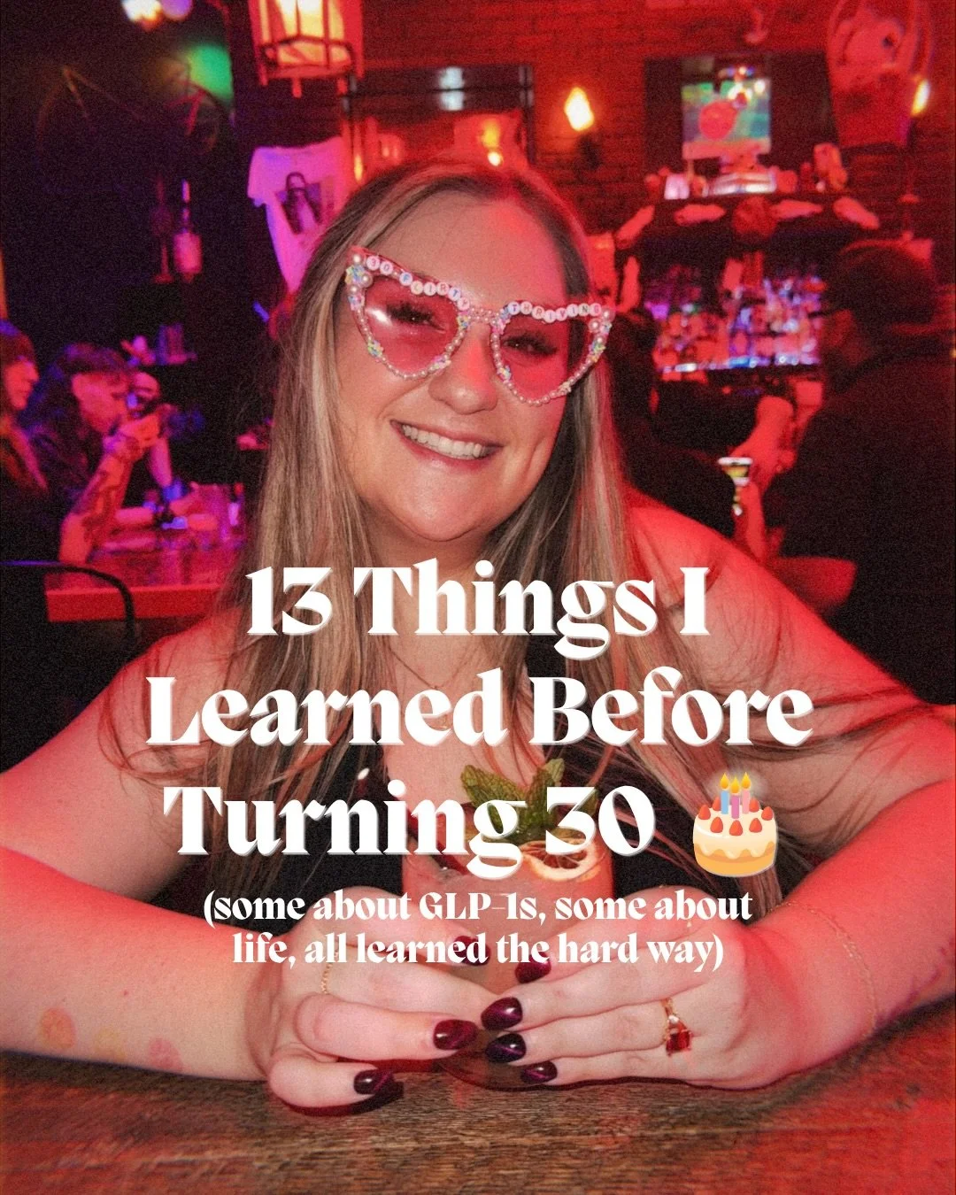 30 looks a lot different than I pictured at 20 🥹

At 20 I was restricting, exhausted, and convinced my body was the problem. At 30 I&rsquo;m on a GLP-1, eating foods I enjoy, eating food that fuel me, moving in ways I enjoy (pending this dang knee l