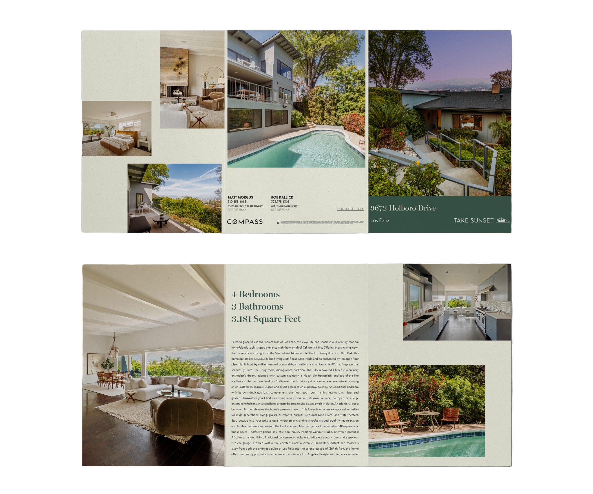 Take Sunset Trifold Template