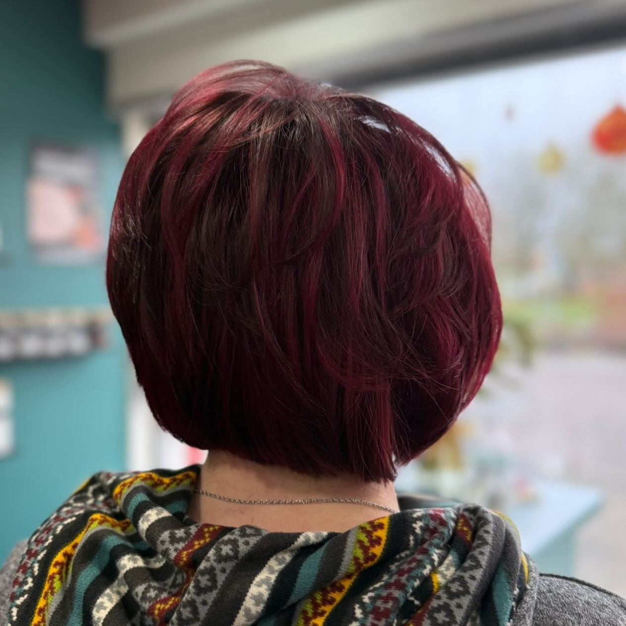 Fresh cut. Rich colour. Total confidence. 
A deep, glossy red with soft movement and a clean shape. Perfect for adding shine and depth while keeping the hair looking healthy and polished.
If you love rich tones and a cut that sits beautifully every d