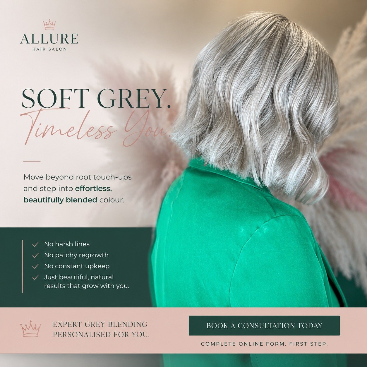 Why we recommend rebooking... 🤍

Great hair isn't just about one appointment.

It's about keeping it looking and feeling its best all year round.

By rebooking before you leave, we can plan your next visit at the right time for your hair.

That mean
