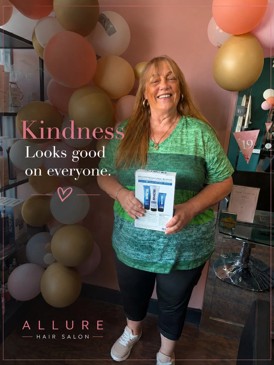 Kindness costs nothing. 🤍
This year, as part of celebrating 19 years of Allure, we wanted to give something back.

So we're carrying out 19 Acts of Kindness.

Some are big.

Some are small.

But every one comes from the same place... gratitude.

To 