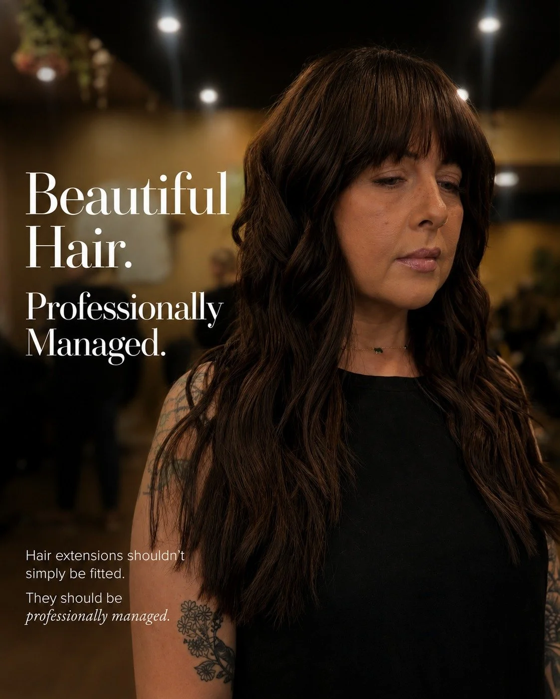 Beautiful hair isn't created in a single appointment.

It's created through every appointment that follows.

Through expert planning.

Thoughtful maintenance.

Professional care.

That's why we've created a different way to experience hair extensions