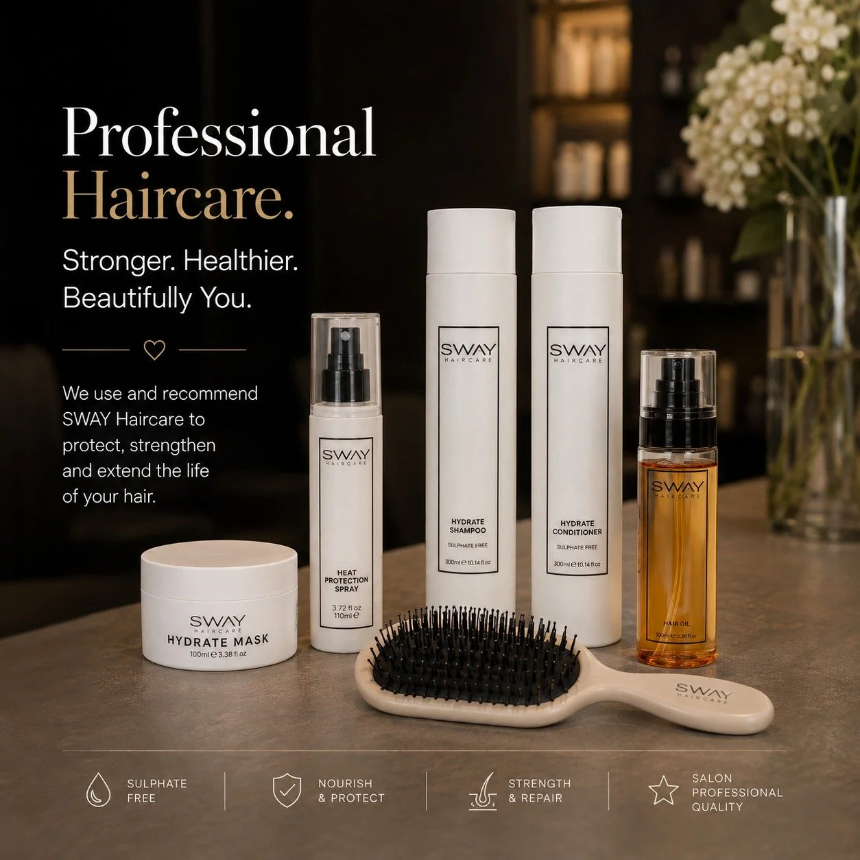 Your hair extensions deserve more than just beautiful fitting... they deserve the right aftercare too. 🤍

That's why every HEIR Hair Extensions Membership includes our professional SWAY Hydrate Haircare System.

✨ Hydrate Shampoo
✨ Hydrate Condition