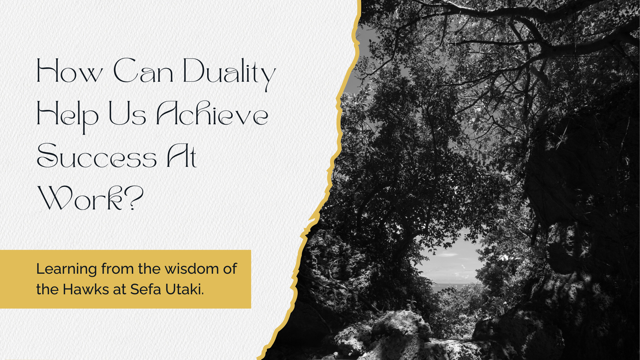 How Can Duality Help Us Succeed At Work?