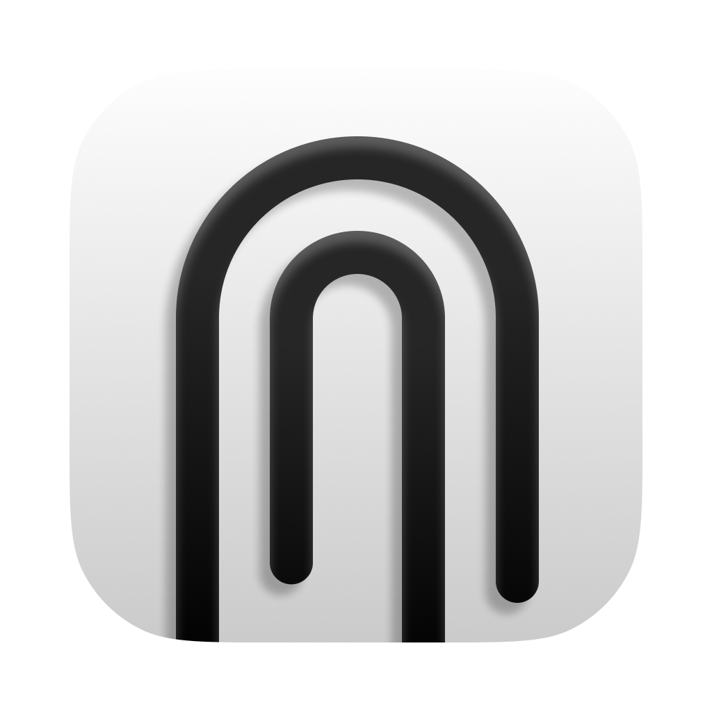 The image shows a black and white icon of a magnetic tape cassette, often used to represent music or audio recording.