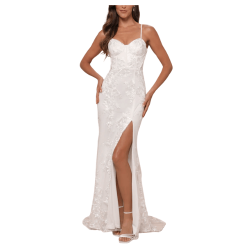 White Embroidered Maxi Dress