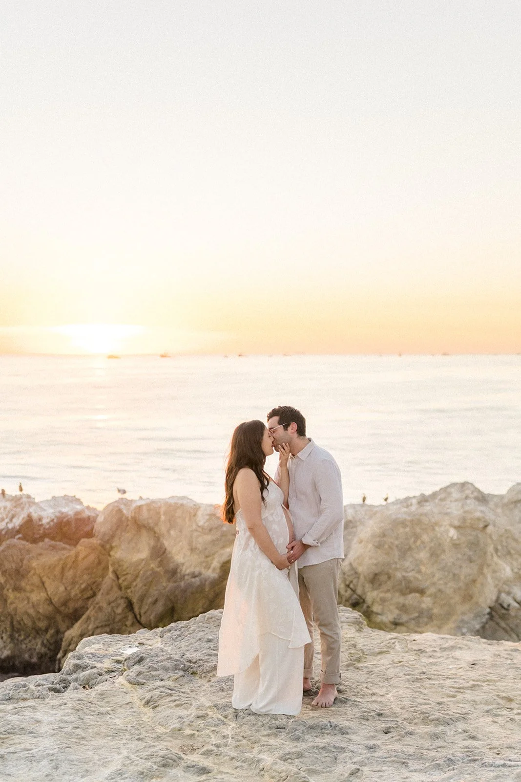 A Sweet Beach Maternity Session on Film