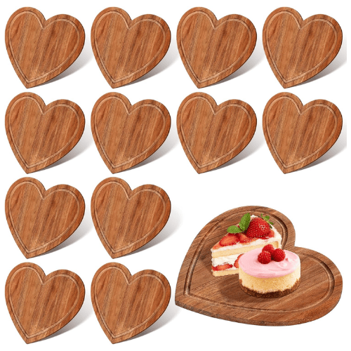 Wooden Heart Plates