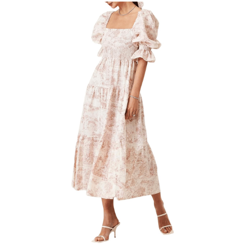 Floral Maxi Maternity Gown