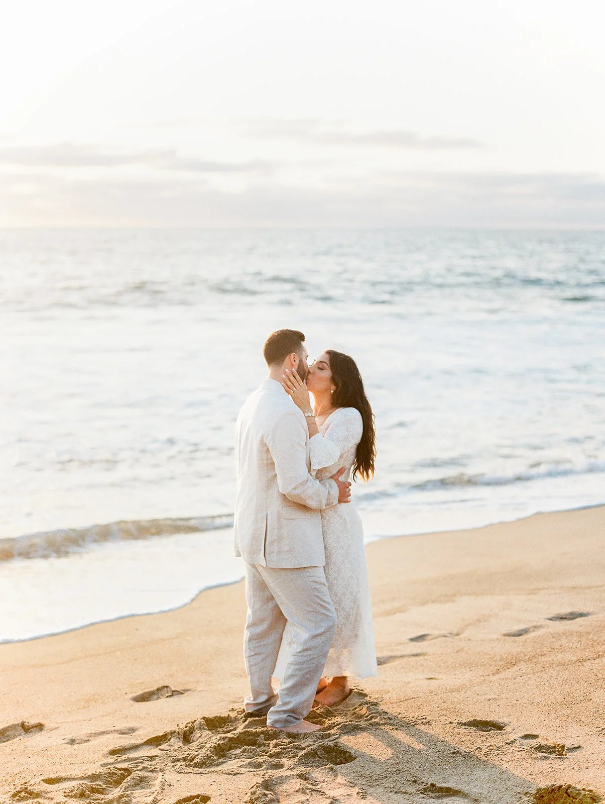A Sunny Engagement Session on Film | Malibu, CA
