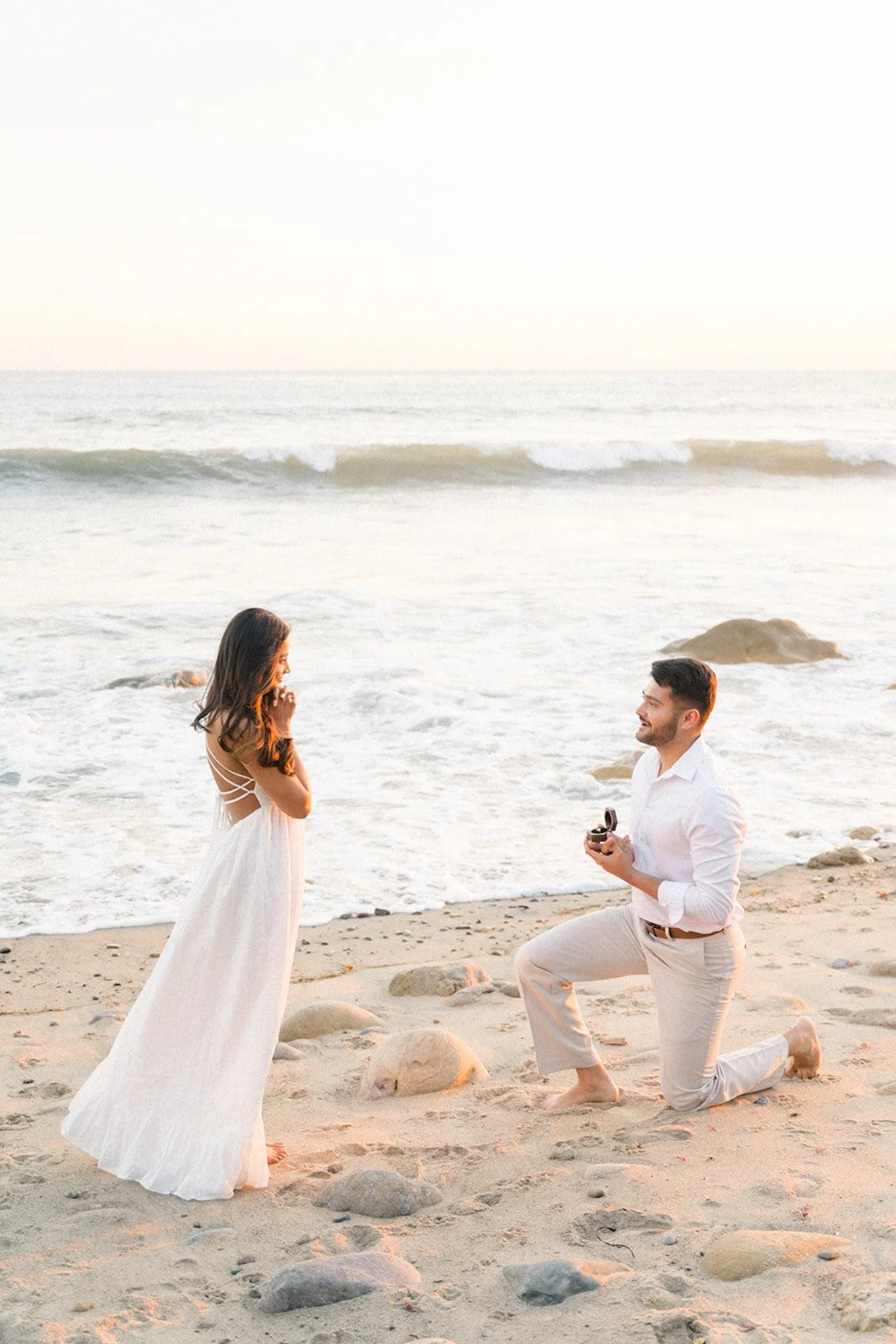 Romantic Surprise Proposal at a Private Beach | Malibu, CA