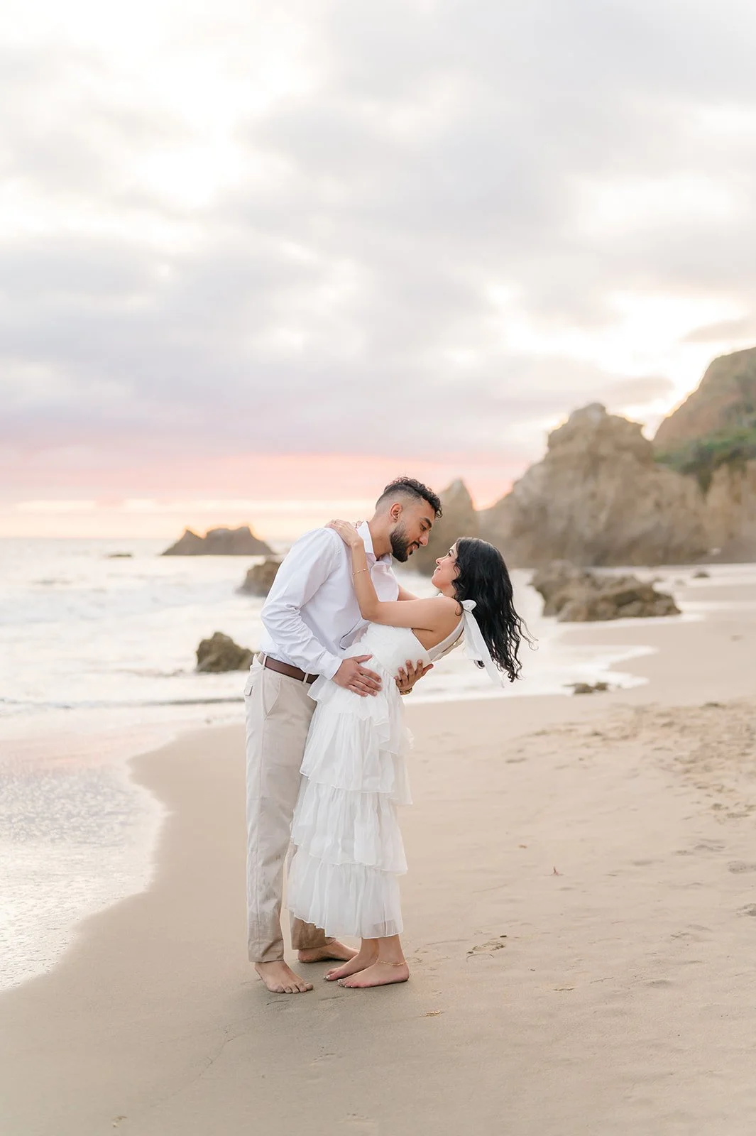 A Beautiful El Matador Beach Engagement Session | Malibu, CA