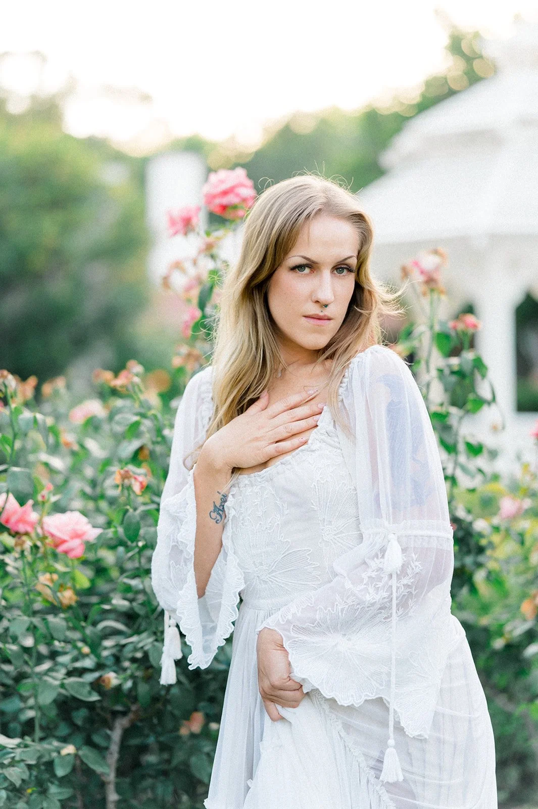A Beautiful Rose Garden Portrait Session | West Hills, CA