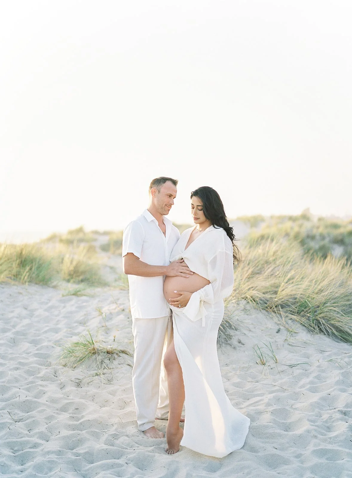 A Beautiful Beach Maternity Session on Film