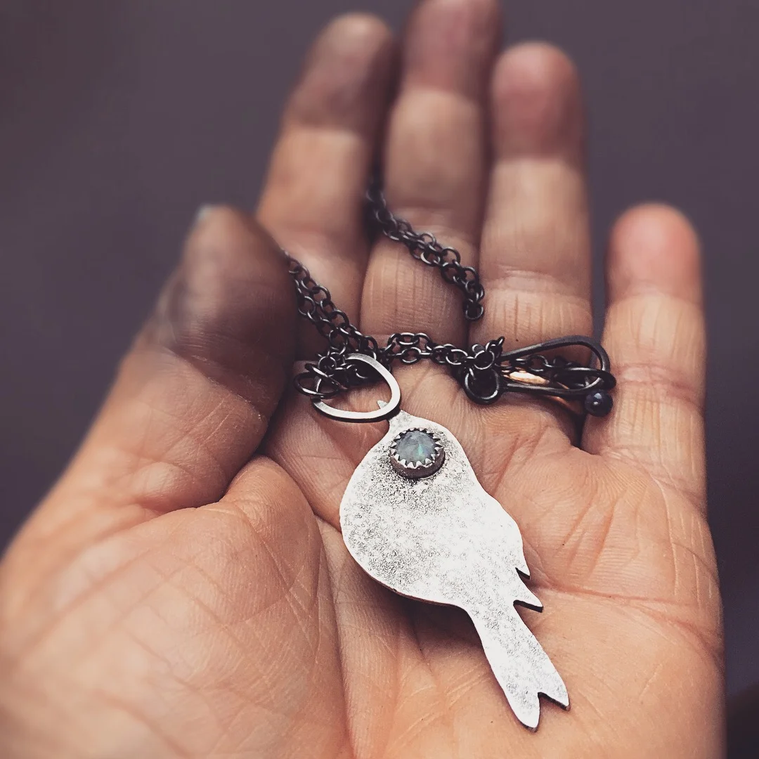 Love Bird Necklace (rear of)