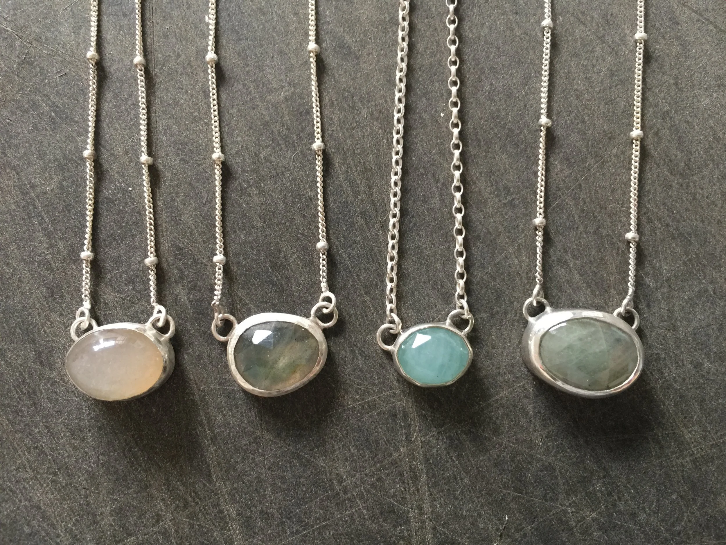 Dainty Gemstone Necklaces