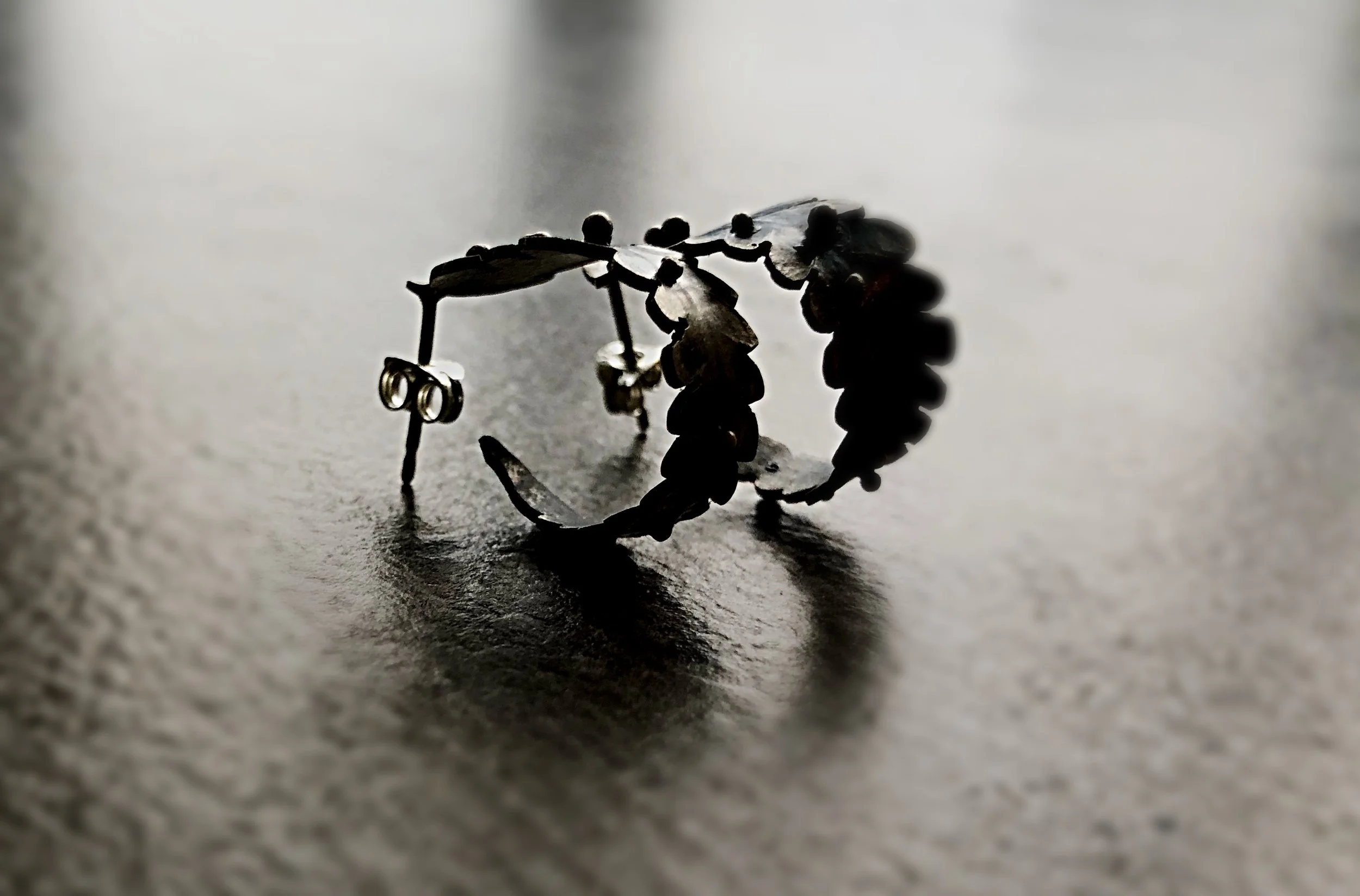 Fern Silver Earrings