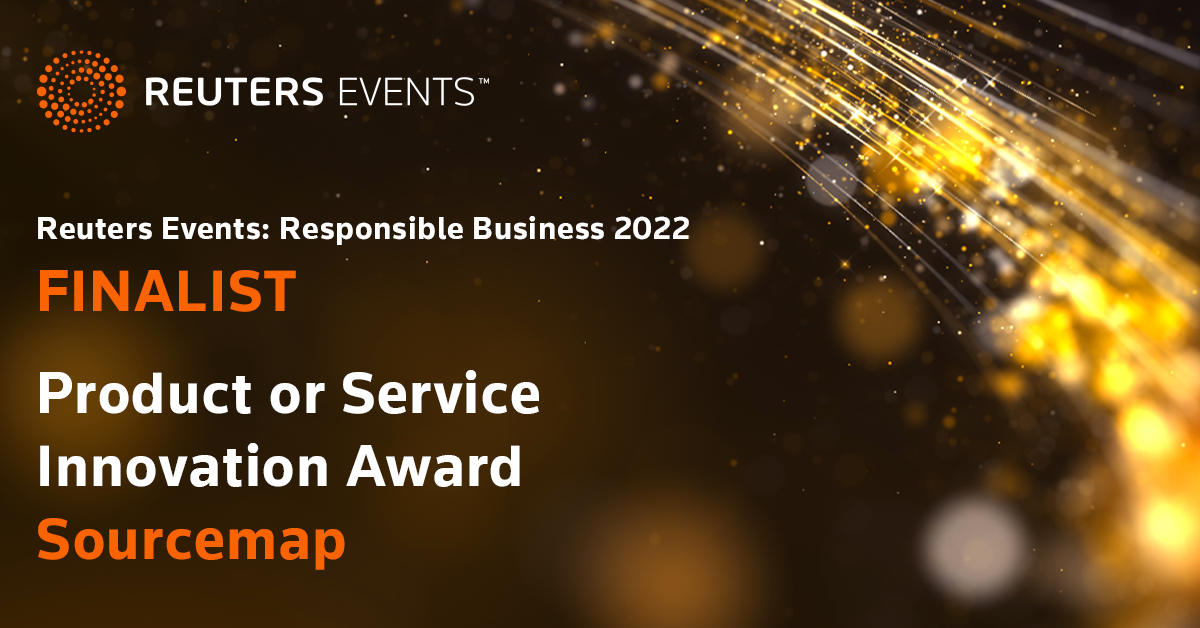 Sourcemap Named Finalist for the 2022 Reuters Responsible Business
