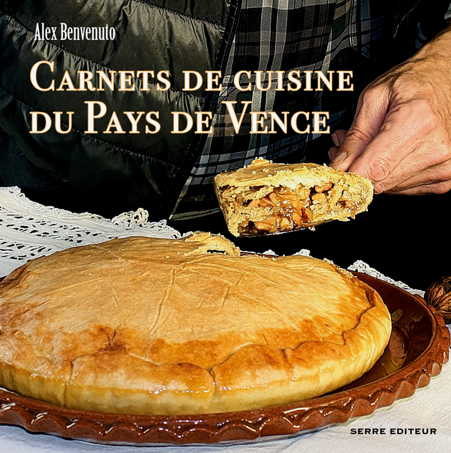 Signature du livre "Carnets de cuisine du pays de Vence” d'Alex Benvenuto 