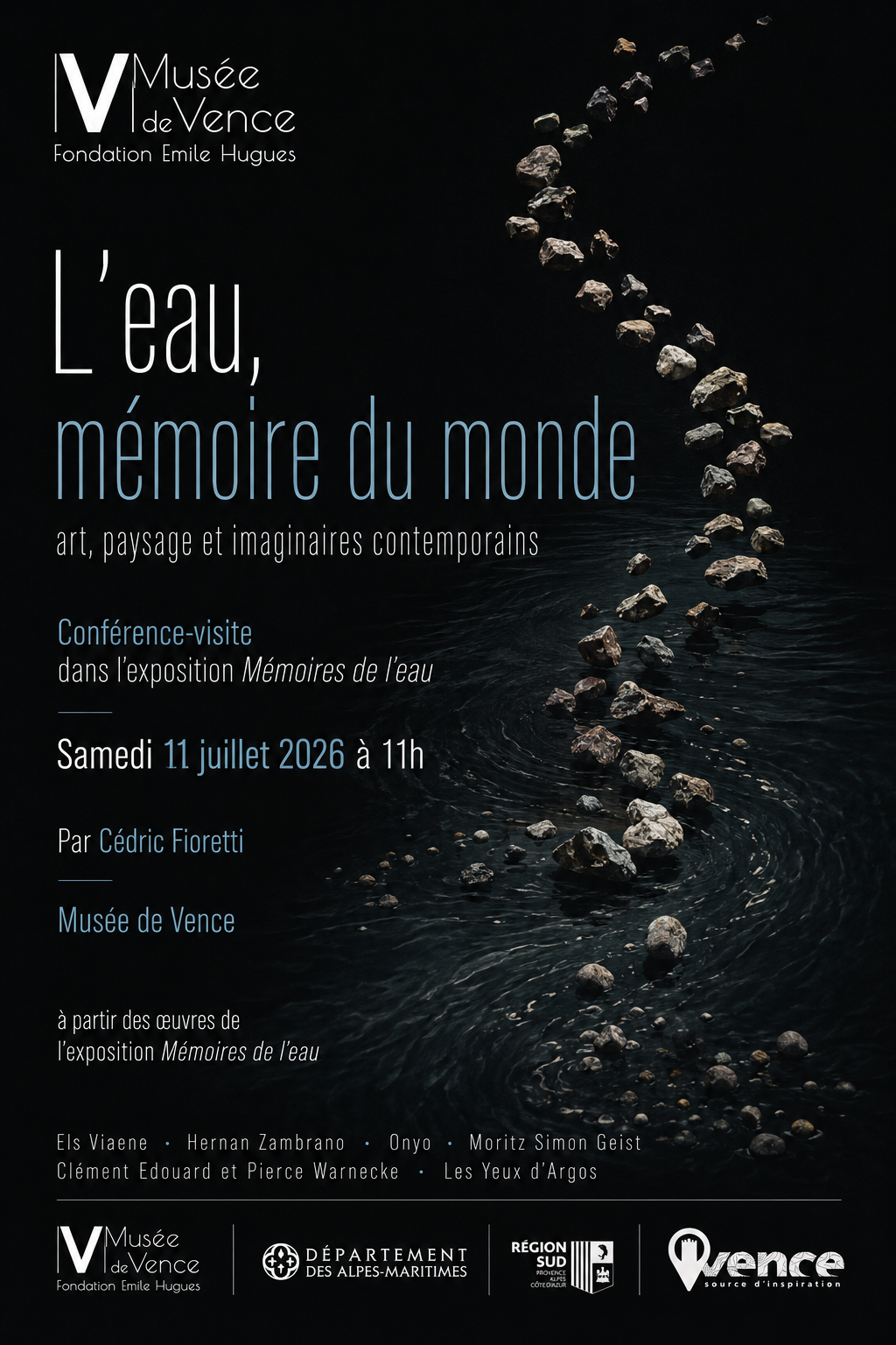 Conférence : “L’eau, mémoire du monde : art, paysage et imaginaires contemporains” 