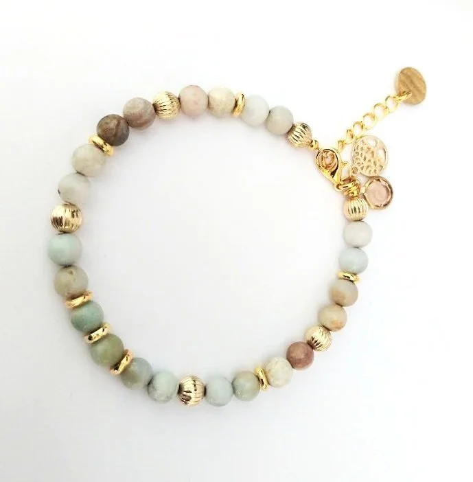 Flower Amazonite Bracelet