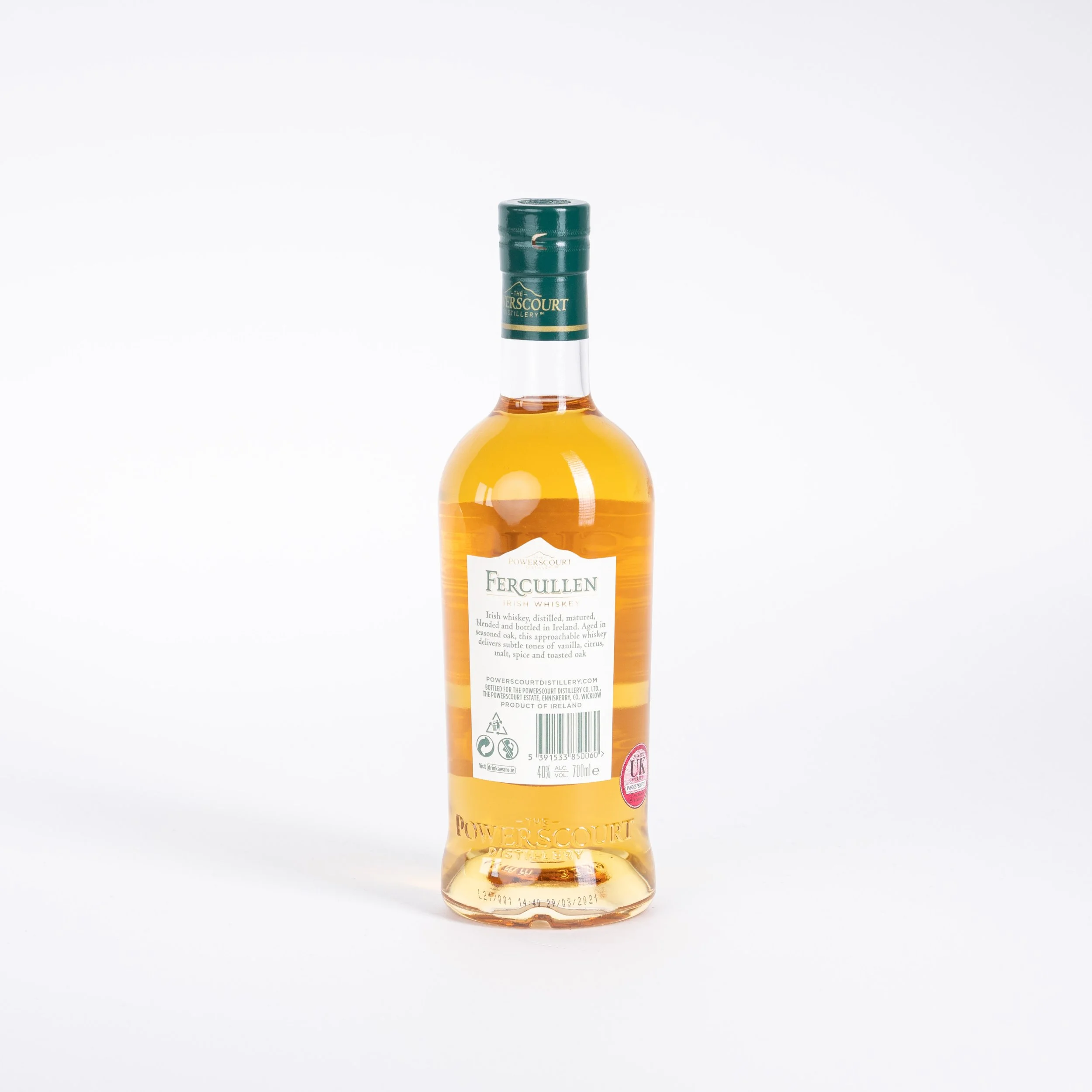 Fercullen 8 Premium Blend Whiskey Back
